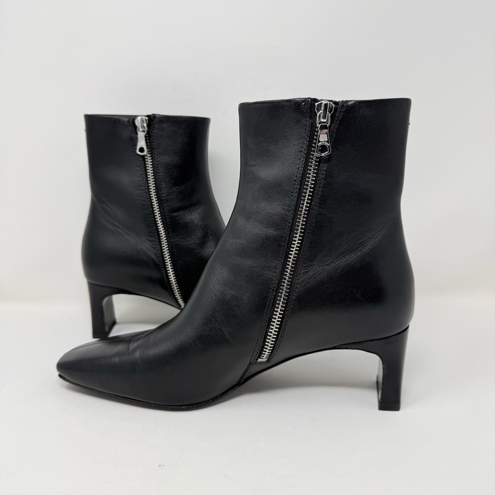 Rag & Bone Avery Zip Boots Black Leather Sz 39 - Picture 12 of 15